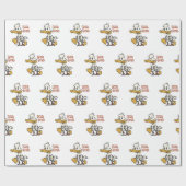 Duck-Cartoon-Klinge Choose Background | Geschenkpapier (Flach)