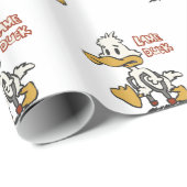 Duck-Cartoon-Klinge Choose Background | Geschenkpapier (Rolleneckpunkt)