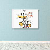 Duck-Cartoon-Klinge Choose Background | Leinwanddruck (Insitu (Holzboden))