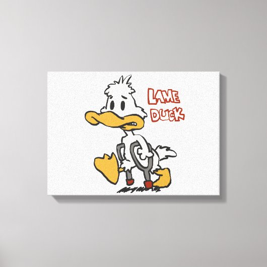 Duck-Cartoon-Klinge Choose Background | Leinwanddruck (Vorderseite)
