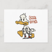 Duck-Cartoon-Klinge Choose Background | Postkarte (Vorderseite)