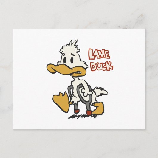 Duck-Cartoon-Klinge Choose Background | Postkarte (Vorderseite)