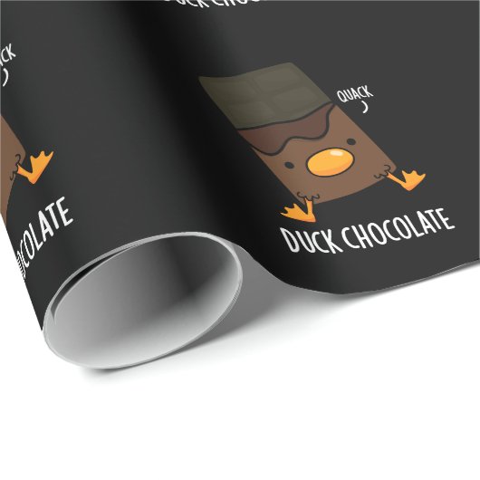 Duck Chocolate Funny Dark Chocolate Pub Dark BG Geschenkpapier (Rolleneckpunkt)