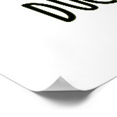 Duck Chocolate Funny Dark Chocolate Puff Poster (Ecke)