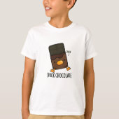 Duck Chocolate Funny Dark Chocolate Puff T-Shirt (Vorderseite)