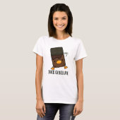 Duck Chocolate Funny Dark Chocolate Puff T-Shirt (Vorne ganz)