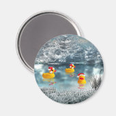 Duck Christmas Magnet (Vorderseite/Rückseite)