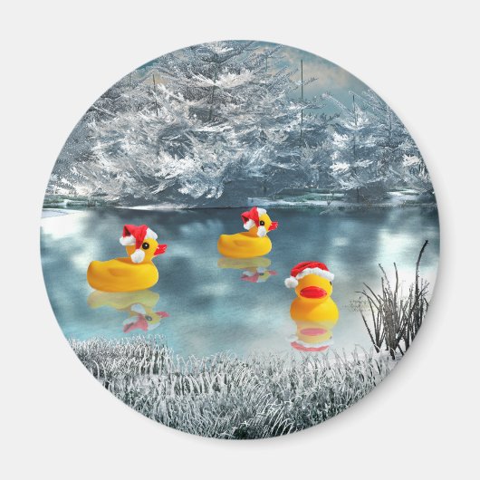 Duck Christmas Magnet (Vorne)