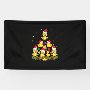 Duck Christmas Tree Banner