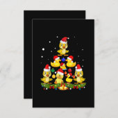 Duck Christmas Tree Begleitkarte (Vorne/Hinten)