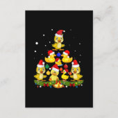 Duck Christmas Tree Begleitkarte (Vorderseite)