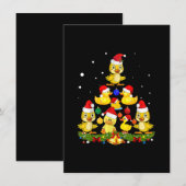 Duck Christmas Tree Einladung (Vorne/Hinten)
