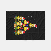 Duck Christmas Tree Fleecedecke (Vorderseite (Horizontal))