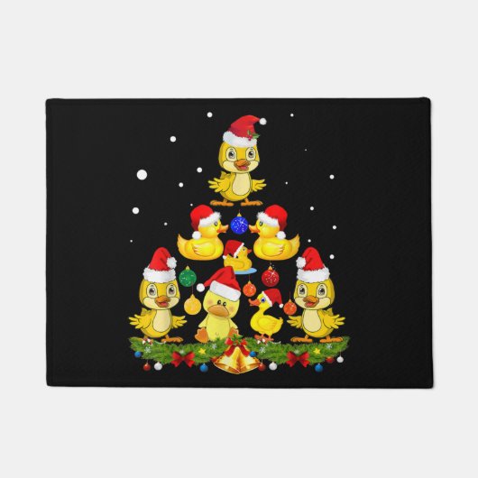 Duck Christmas Tree Fußmatte (Vorderseite)