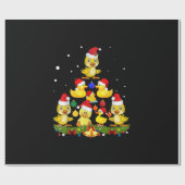 Duck Christmas Tree Geschenkpapier (Flach)