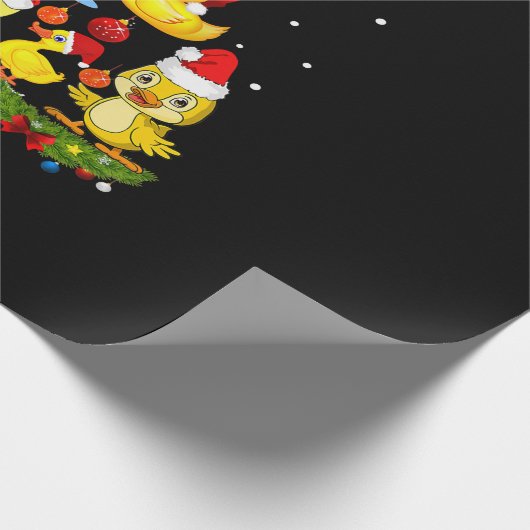 Duck Christmas Tree Geschenkpapier (Ecke)