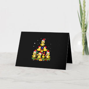 Duck Christmas Tree Karte