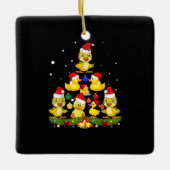 Duck Christmas Tree Keramikornament (Vorderseite)