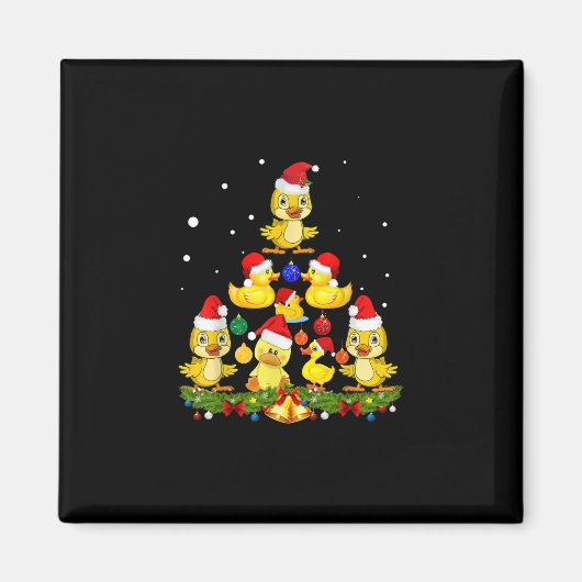 Duck Christmas Tree Magnet (Vorne)