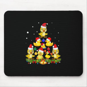 Duck Christmas Tree Mousepad