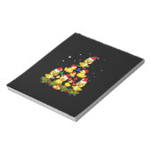 Duck Christmas Tree Notizblock (Rotiert)