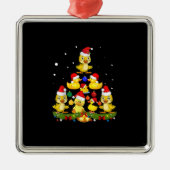 Duck Christmas Tree Ornament Aus Metall (Vorne)