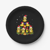 Duck Christmas Tree Pappteller (Vorderseite)