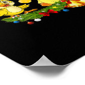 Duck Christmas Tree Poster (Ecke)