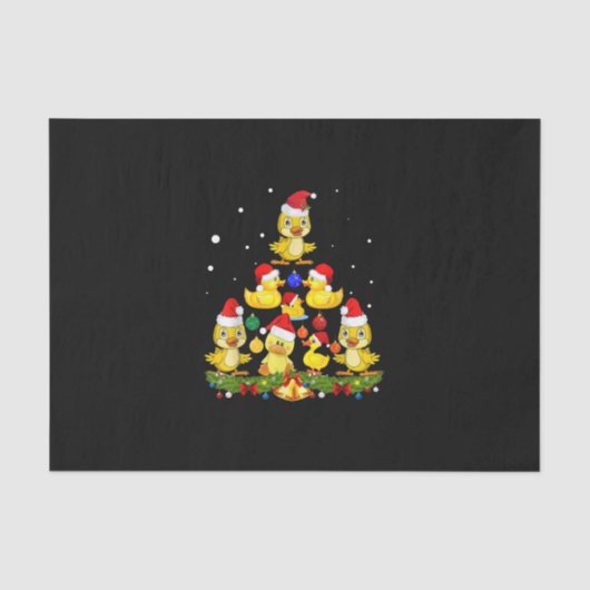 Duck Christmas Tree Seidenpapier (Vorderseite)