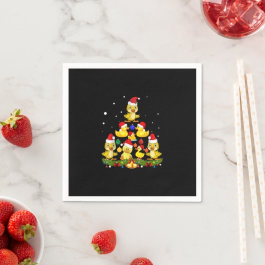 Duck Christmas Tree Serviette (Beispiel)