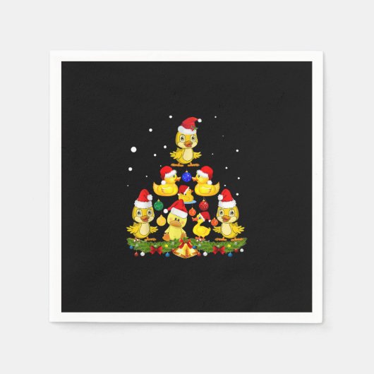 Duck Christmas Tree Serviette (Vorderseite)