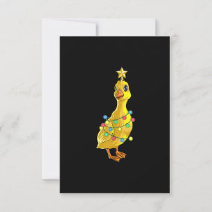 Duck Christmas Tree T Lights Decor Star Geschenk X Einladung