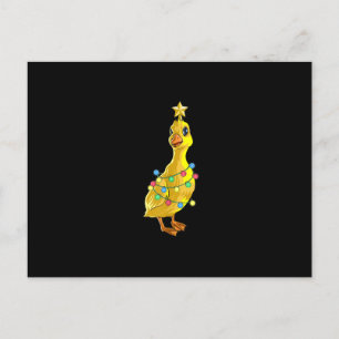 Duck Christmas Tree T Lights Decor Star Geschenk X Feiertagspostkarte