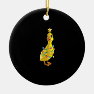 Duck Christmas Tree T Lights Decor Star Geschenk X Keramik Ornament