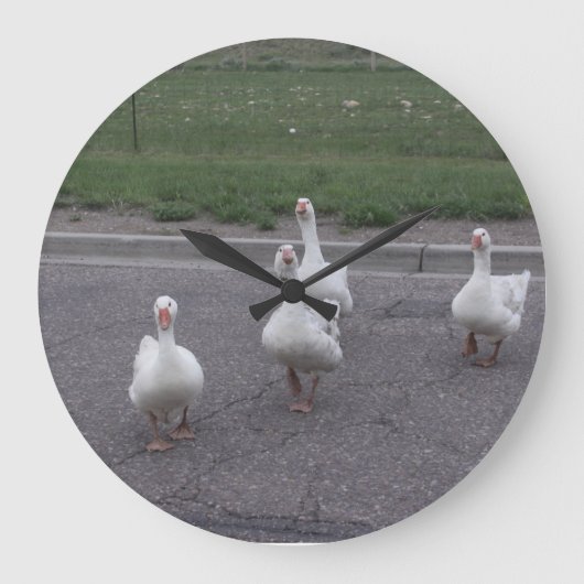 Duck Clock Große Wanduhr (Vorderseite)