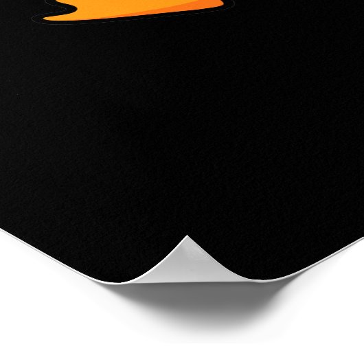 Duck Cloud Funny Weather Puck Dark BG Poster (Ecke)