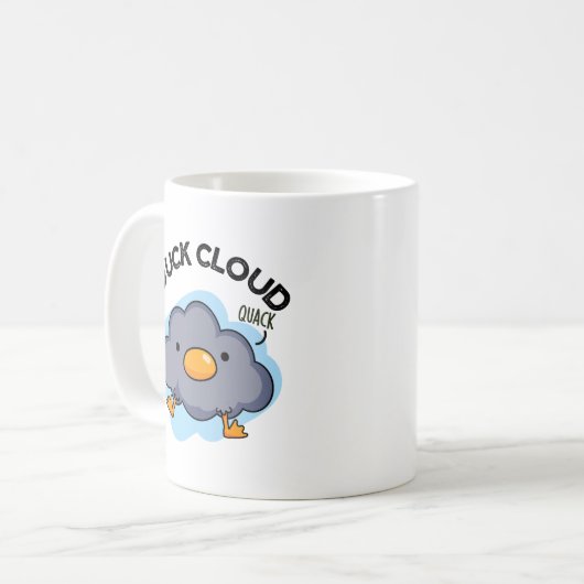 Duck Cloud Funny Weather Puff Kaffeetasse (Vorderseite Links)