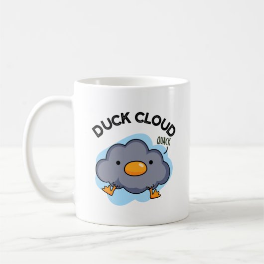 Duck Cloud Funny Weather Puff Kaffeetasse (Links)
