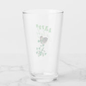 Duck Clover Happy Go Lucky St Patrick's Day Glas (Rückseite)