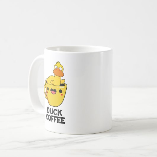 Duck Coffee Funny Drink Pub Kaffeetasse (Vorderseite Links)