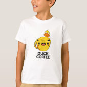 Duck Coffee Funny Drink Pub T-Shirt (Vorderseite)