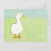 Duck Cool Hello Postcard Postkarte (Vorderseite)