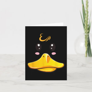 Duck Costume Niedlich Rubber Ducky Face Halloween Karte