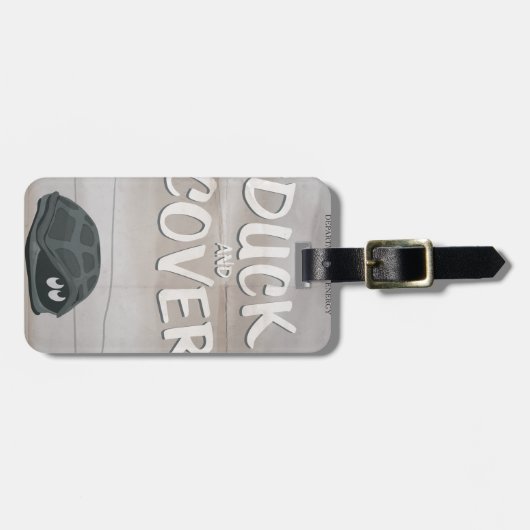 Duck & Cover Gepäckanhänger (Vorderseite horizontal)