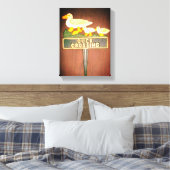 DUCK CROSSING SIGN 3 LEINWANDDRUCK (Insitu (Schlafzimmer))