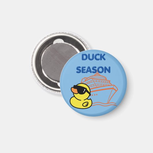 Duck Cruise Ship Magnet (Vorderseite/Rückseite)