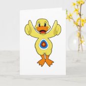 Duck Darts Bullseye Karte (Gelbe Blume)