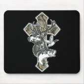 Duck Deer Dove Camo Cross Christian Hello Hunting  Mousepad (Vorne)