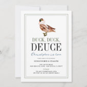 Duck Deuce Classic Boy 2. Geburtstag Einladung (Vorderseite)