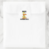 Duck Diabetes Runder Aufkleber (Tasche)